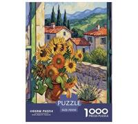 Window Sill SunFleur Puzzle 1000 Pièces Educa Jouet Divertissement Créatif Décoration Intérieure intéressant Jeu Éduchatif Challenge Toy Adultes Et Enfants À Partir De 14 Ans 70x50cm/1000pcs