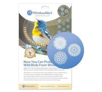 WindowAlert Autocollant anti-collision moderne à pois - Autocollant de fenêtre réfléchissant UV pour protéger les oiseaux sauvages contre les collisions de verre - Fabriqué aux États-Unis