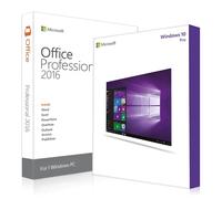 Microsoft Pack logiciel Windows 10 Pro + Office 2016 Famille & Entreprise