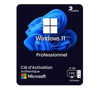 Windows 11 Pro - Clé d'activation officielle 1 PC - Licence à Vie - Livraison 5 Minutes par Email!