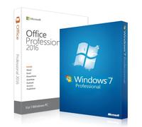 Windows 7 Professional + Office 2016 Professional e licence