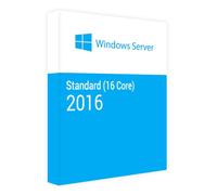 Windows server 2016 Standard 16 Core Licence 16 cœurs pour Windows Server 2016 Standard, conçue pour des serveurs d'entreprise stables, évolutifs et