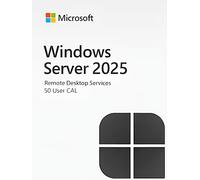 Windows Server 2025 Remote Desktop Services (RDS) 50 user connections - Clé licence à télécharger
