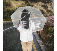 Windproof Outdoor Umbrella,Portable Folding Umbrella,Transparent Opening and Closing Single Button Automatic Fashionable Umbrella