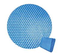 Windproof Protective Cover - Round Pool Cover for Whirlpools | PE Waterproof and Tear-Resistant Solar Pool Co.ver, Thermal Insulation and Wind Protection for Outdoor Swimming Pools, Easy to Install