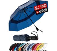 Windproof Travel Umbrellas for Rain Easy Auto Open Close,Durable & Compact Umbrella,Strong Fiberglass Frame,Waterproof Canopy Backpack,Purse,Portable Umbrella for Travel.[V31]