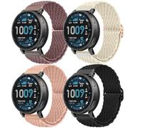 WindRen 22mm Bracelet en nylon élastique pour Xiaomi Redmi Watch 5 Active/5 Lite/Watch S4 47mm/S4 Sport/Garmin Venu 3/Forerunner 255/265/Amazfit Bip 6/Bip 5/Balance 2/Balance/Cheetah Bracelet
