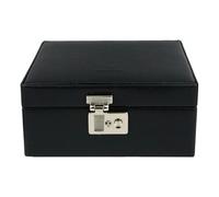 Windrose Beluga Boîte à bijoux Cuir 19.5 cm noir