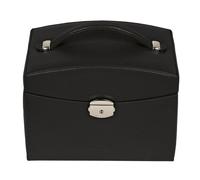 Windrose Beluga Boîte à bijoux Cuir 21.5 cm noir