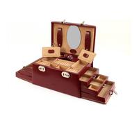 WINDROSE Boîte à bijoux rouge pour femme - Merino Jewelry Case 20667