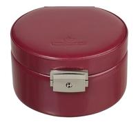 WINDROSE Boîte à bijoux rouge pour femme - Merino Round Jewelry Box 189982