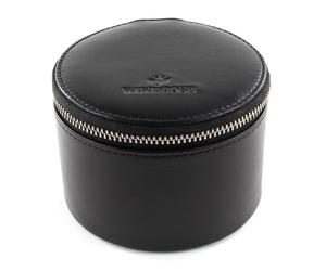 WINDROSE Nappa Jewelry Box Round Black