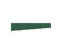 Windscherm 6-panelen 800x80 cm stof groen44544