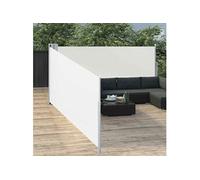Auvent Latéral Rétractable Crème 100x1000 cm Terrasse Jardin Extérieur vidaXL