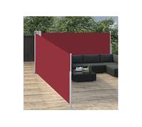 Windscherm uittrekbaar 100x1000 cm rood48477