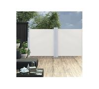 vidaXL Auvent latéral rétractable Crème 120 x 600 cm