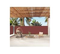 vidaXL Auvent latéral rétractable Marron 160 x 1000 cm