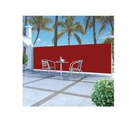 Windscherm uittrekbaar 160x500 cm rood45463