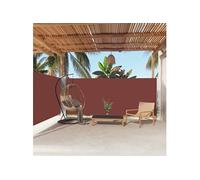 Vidaxl Auvent Latéral Rétractable Marron 160x600 Cm Marron