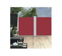 Windscherm uittrekbaar 160x600 cm rood48465
