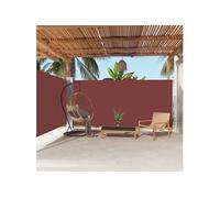 Vidaxl Auvent Latéral Rétractable Marron 180x600 Cm Marron