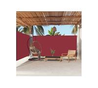 Windscherm uittrekbaar 180x600 cm rood318005