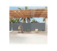 vidaXL Windscherm uittrekbaar 200x1200 cm antracietkleurig318080 Anthracite G