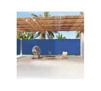 Windscherm uittrekbaar 220x1200 cm blauw318088