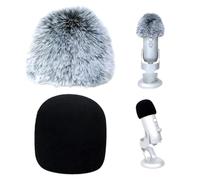 Windscreen Micro Anti Vent Bonnet Microphone, 2pcs Filtre Anti Pop Mousse en Bonnette Pare, Brise En Pour Microphone Filtre Anti-Pop En Mousse Pour Enregistrement Audio Professionnel En Extérieur