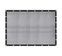 Windscreensupplyco Bâche en Maille tricotée très résistante avec œillets pour Serre, Jardin, pergola, Piscine, Camion à Benne basculante - 60 à 70% - 3 x 3,7 m - Noir