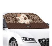 Windshield Covers Winter - 77×36 inch All-Weather Heavy-Duty Frost Protector with Snow & Ice Shield, Quick-Install Car Cover for Automotive Pickup SUV Truck Vehicles Daily Use