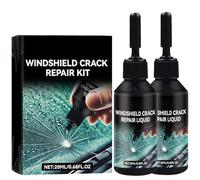 Windshield Crack Repair Kit, Car Windshield Crack Repair Kit, Glass Crack Repair Liquid for Automotive Windscreen Tool (2PC)