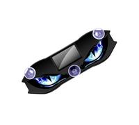 Windshield Eyes Light - Solar Wireless LED Sticker for Dynamic Auto Visibility | 5.3x1.7 inch, Acrylic Abs Sign with Vibration Sensor, Decor for Car, Accessory Night Party