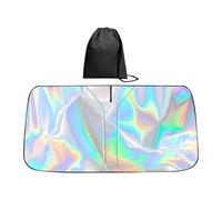 Windshield Sun Shade, UV Resistant Car Front Cover, Weatherproof 150cm Foldable Sun Block Shield with Reflective Insulation Layer, Silver Reflective Design Panel, SUV Truck RV Dashboard Cooling