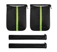 Windshield Wiper Sleeves Set - 4PCS Side Glass Covers And Wiper Covers, Snow & Dust Protection Set For Cars, Full Sets Auto Water Dust Rain Protector, Vehicle Freeze Frost Snow Proof Accessories