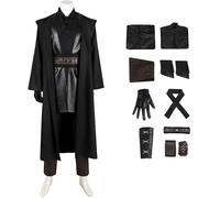 Windskids Déguisement Anakin Homme Cosplay Planète Darth 3 Jedi Knight Anakin Skywalker Deluxe Complete Uniform avec Accessoires Set pour Halloween Carnaval Fête Mascarade Théâtre Performances Costume