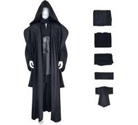 Windskids Déguisement Maul Homme Cosplay Planète Darth Maul Guerre Samouraï Deluxe Complete Uniform Set 3 Pièces pour Halloween Carnaval Fête Mascarade Performances Costume