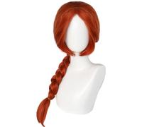 Windskids Fiona Cosplay Perruques Femme Déguisement Anime Monstre Princesse Fiona Cheveux Longs Tresse Torsadée Wig pour Halloween Carnaval Fête Mascarade Performante Costume Accessoires Perruques