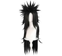 Windskids Uchiha Madara Cosplay Perruques Homme Noir Long Couches Droit Perruques Déguisement Anime Ninja Uchiha Madara Halloween Carnaval Fête Mascarade Performante Costume Accessoires Anime Wig