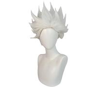 Windskids Ursula Cosplay Perruques Femme Déguisement Sirène Sorcière Ursula Blanc Court Taille Ajustable Anime Wig pour Halloween Carnaval Fête Mascarade Performante Costume Accessoires