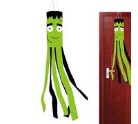 Windsock Halloween - Windsock Fantôme fantomatique, Décoration suspendue extérieure | Créer une atmosphère infestée festive, ajoute le mouvement du chantier, améliore l'esthétique du jardin, résiste