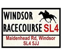 Windsor) Panneau de signalisation routière pour course de chevaux 20,3 x 30,5 cm