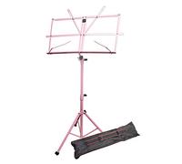 Windsor Réglable Musique Feuille Pliable Stand avec Mallette de Transport Rose
