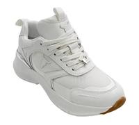 Windsor Smith, Knockout, Chaussures Compensées Running Mode Mode, White Silver, 37 EU