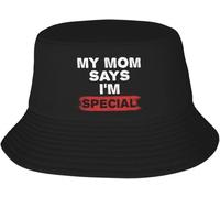 Windsoul Casquette de Baseball Classique Style Unisexe personnalisé ma Maman Dit Que Je suis spécial Chapeau de Seau Femmes Hommes en Plein air Soleil d’été Camping pêche Casquette Cadeau