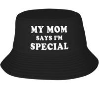 Windsoul Casquette de Baseball Classique Style Unisexe personnalisé Ma mère Dit Que Je suis spécial Chapeau de Seau Hommes Femmes Plage Soleil Été Camping Pêche Cap Cadeau