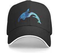 Windsoul Casquette de Baseball Orca Killer Whale Blue Aquarelle Silhouette Artwork GolfNew Hat’s Hats Hommes Cool