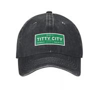 Windsoul Classique Bienvenue à Titty City Baseball Cap Mignon Mode Plage Golf Cap Chapeau Homme pour Le Soleil Chapeaux pour Hommes Femmes Polyvalent