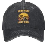 Windsoul Excavatrice Votre Trou est Mon Objectif Travailleur Casquettes de Baseball Casual Vieilli Denim Couvre-Chef Unisexe Voyage en Plein air Chapeaux réglables Casquette Cool