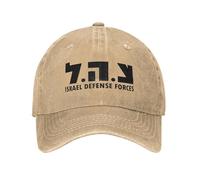 Windsoul Tsahal Forces de défense d’Israël Armée d’Israël Hébreu Tzahal Gear Casquettes de Baseball Chapeaux lavés en détresse Casquette Vintage Cadeau en Plein air Casquette de Soleil Cool